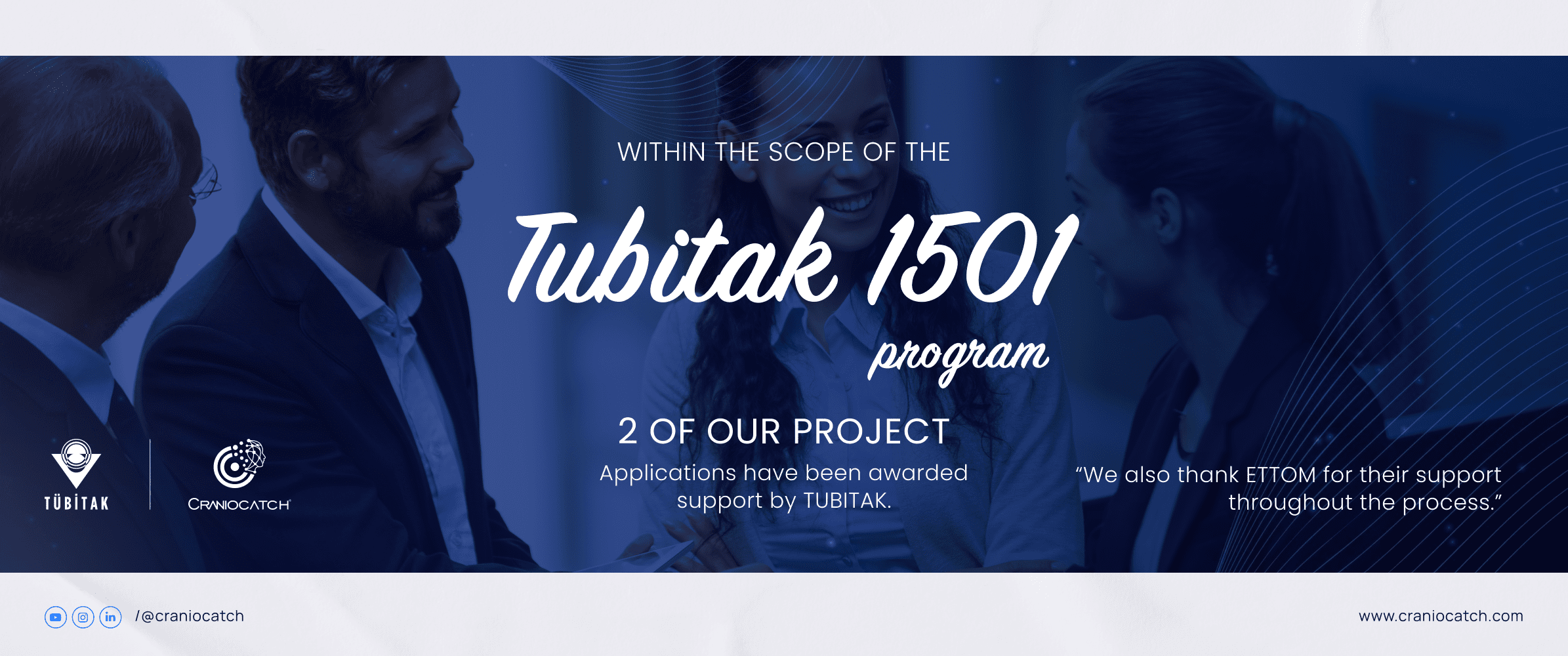 TÜBİTAK 1501 Programı kapsamında sunduğumuz iki proje teklifinin TÜBİTAK tarafından destekleniyor!