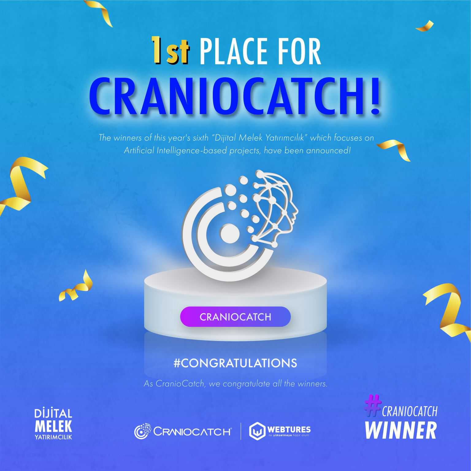 CranioCatch Wins 1st Place in Digital Angel Investing Competition!