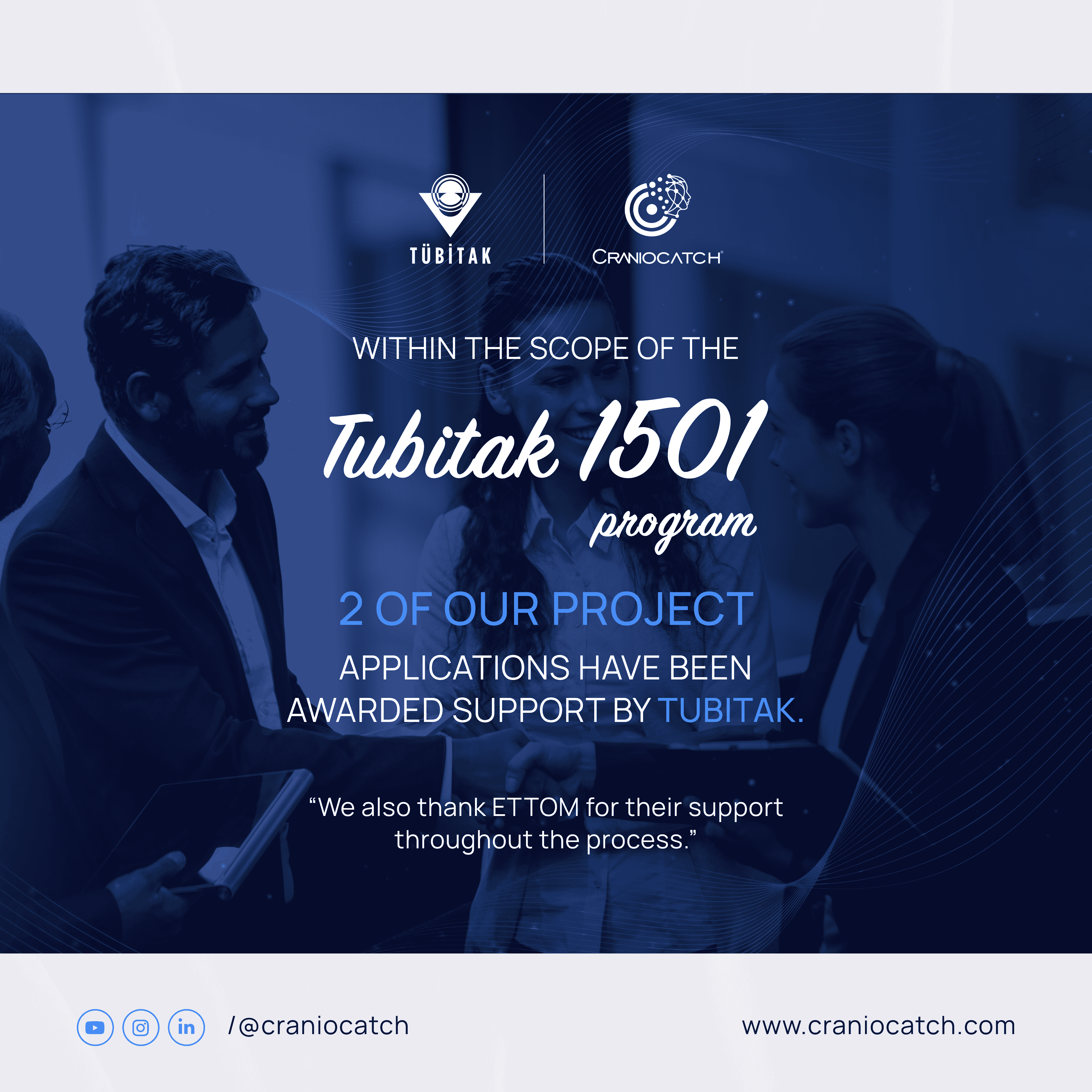 Two project proposals we submitted under the TÜBİTAK 1501 Program are supported by TÜBİTAK!