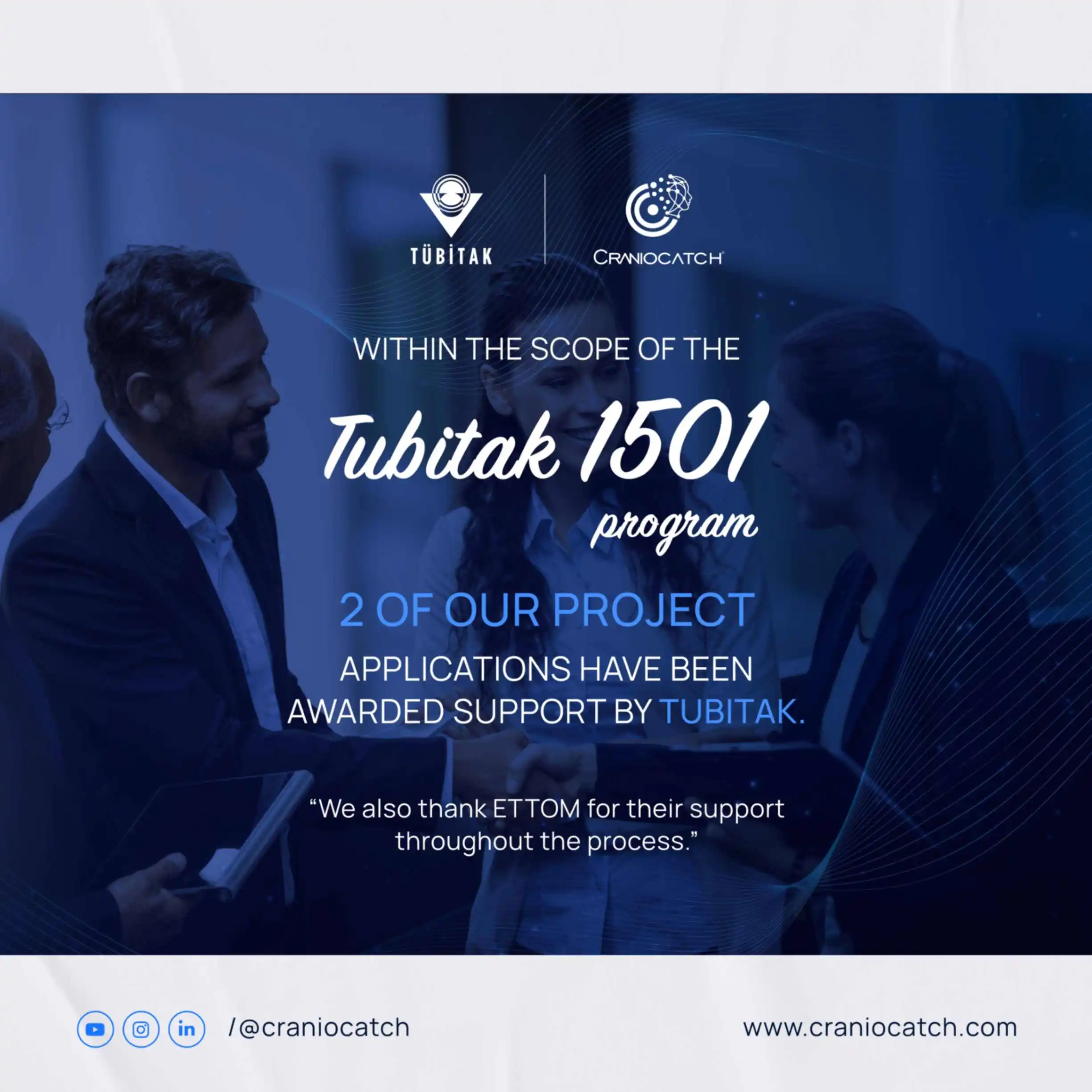 Two project proposals we submitted under the TÜBİTAK 1501 Program are supported by TÜBİTAK!