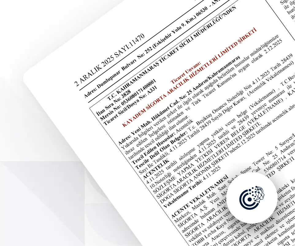 December 2 Trade Registry Gazette: CranioCatch Capital Increase